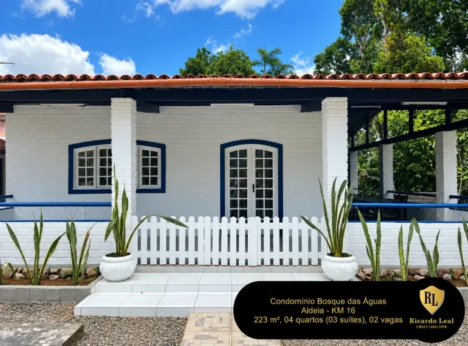 Vendo excelente casa, no condomínio Bosque águas de Aldeia, Km 16 com plena integração na