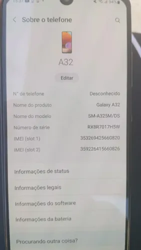 Vender célula novo Samsung Galaxy A32 chip 4GB 
