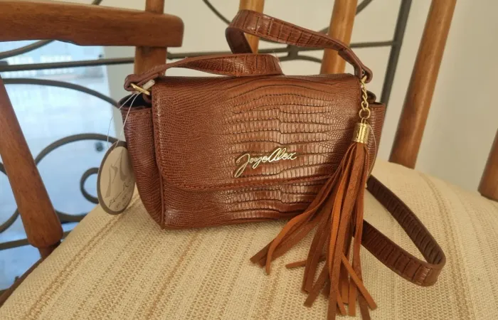 Bolsa Jorge Alex Original Croco Caramelo - Nova (Modelo Exclusivo / Raro)