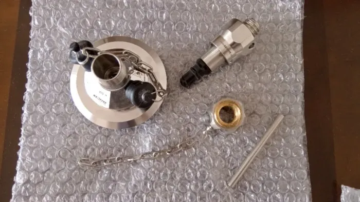 Válvula inspeção amostragem industrial Keofitt kit completo W9 INOX sampling valve 