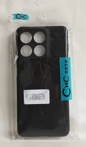 Capa protetora para Motorola Edge 70 - preta - nova
