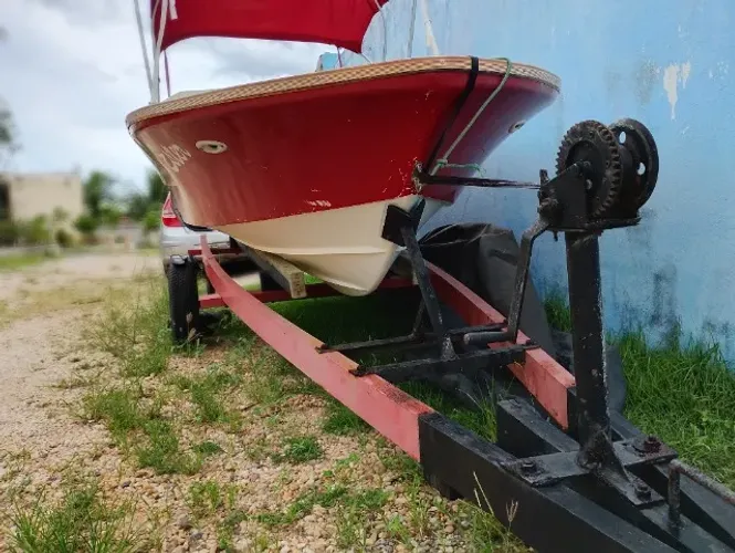 Lancha 15 pés Cabrasmar motor Suzuki 25hp