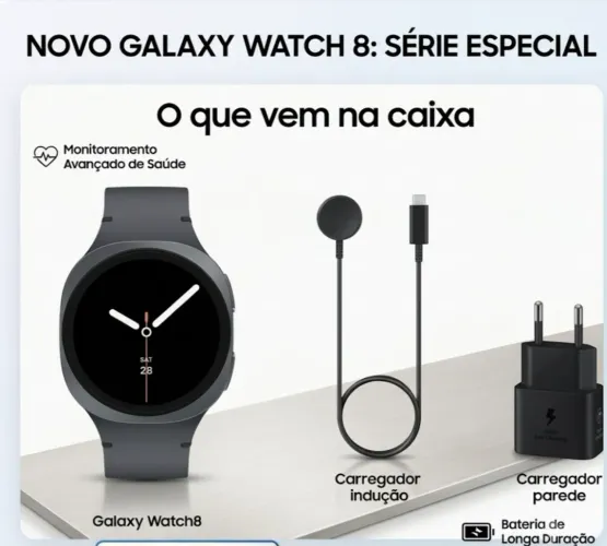 Smartwatch Samsung Galaxy Watch 8 ? Grafite