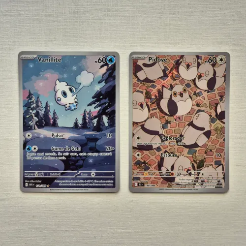 Vanillite e Pidove Pokémon Fogo Branco e Raio Preto <br>Pidove (148/086) 80,00?!