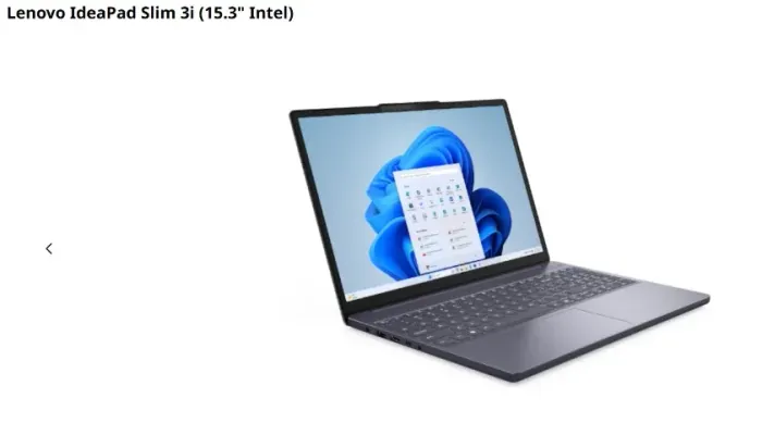 Notebook Lenovo IdeaPad Slim 3i Intel Core i5 13420H 8GB RAM 512GB SSD 15,3" WUXGA Windows