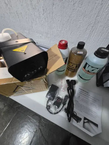 Maquina de fumaça fog machine mod. led-600 500watts