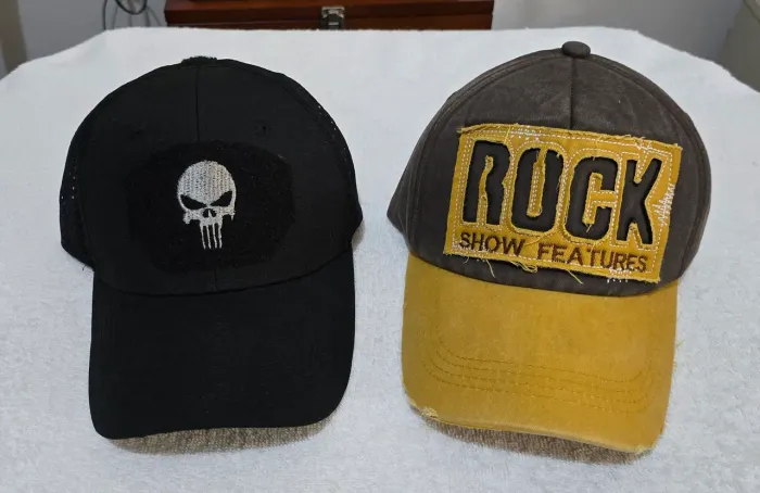 Bonés do Justiceiro e Rock 