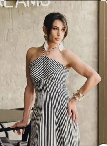 Vestido listrado