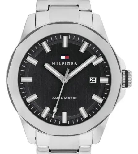 Relógio Tommy Hilfiger Automático Masculino Aço Inox Fundo Transparente Original
