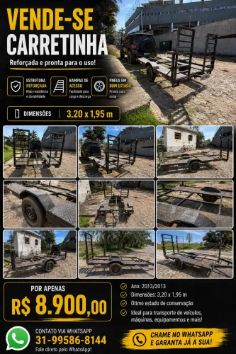 Vende-se carretinha Tupy 2013/2013