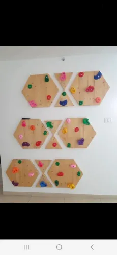 Parede de escalada indoor
