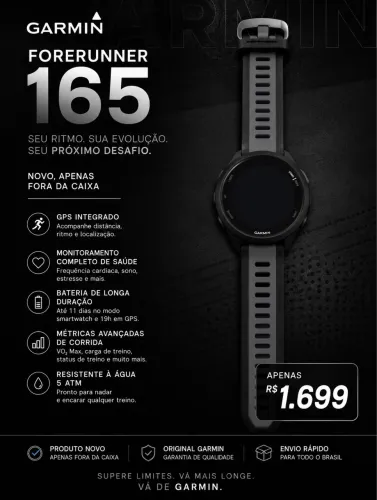 Garmin 165 Oled Preto