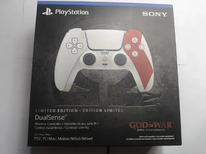 Controle Dualsense PS5 Edição God of War 20 anos