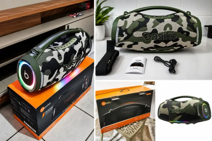 ? CAIXA DE SOM BASIKE BA-RAD440 - 500W! MELHOR QUE A JBL BOOMBOX 4 ?