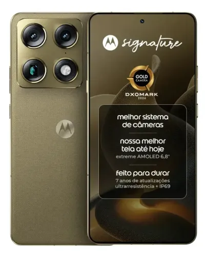 Smartphone Motorola Signature 5G - 512GB 24GB RAM VERDE OLIVA