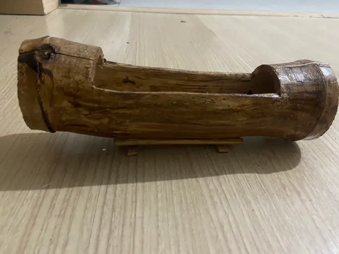 suporte de bambu para plantas (suculenta)