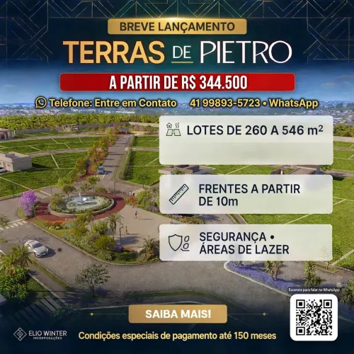 Lotes em condomínio a venda no Guatupê no São José dos Pinhais