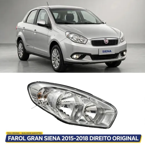 FAROL DIANTEIRO DIREITO FIAT GRAND SIENA 2012 a 2022