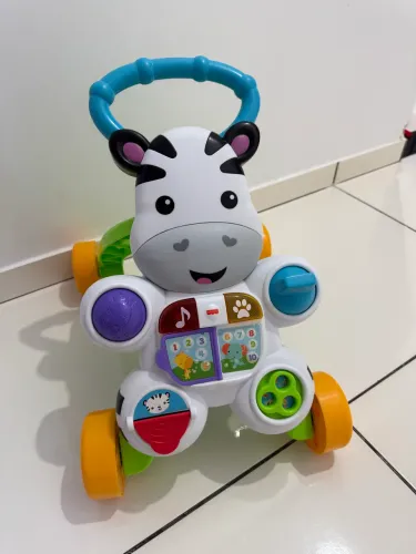 Andador empurrador zebra Fisher price