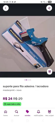 Suporte fita lacradora masterprint - novo
