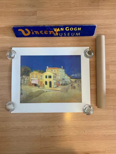 Van Gogh / The Yellow House / Pôster Original Museu Amsterdã / Holanda - 76 x 63,5