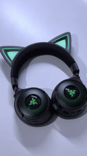 Headset Razer Kraken Kitty V3 Pro Preto