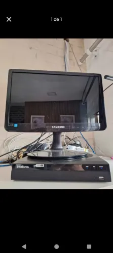 Gravador de imagens Intelbras multi HD + tv tela Samsung Sorocaba