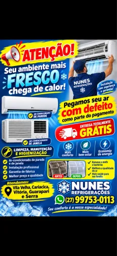 Pegamos seu ar com defeito como parte de pagamento *