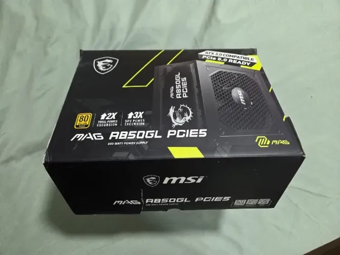 Fonte MSI MAG A850GL, 850W, 80 Plus Gold, Modular, PFC Ativo