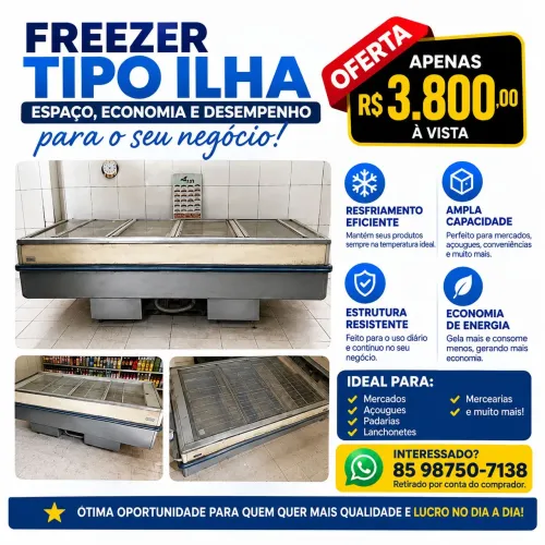 FREEZER TIPO ILHA