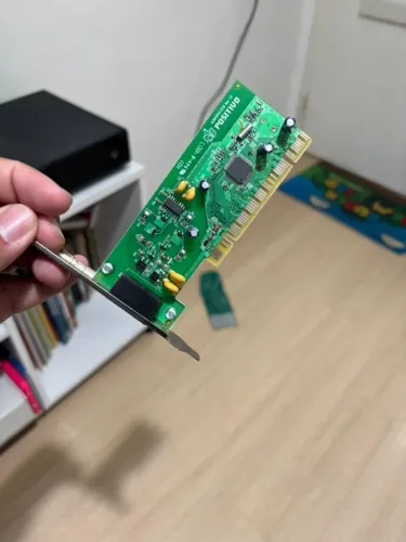 Placa Fax Modem PCI Positivo - Coleção /Antiguidade / Retro Hardware