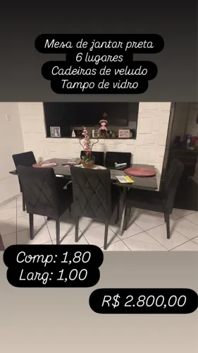 Mesa de jantar 6 lugares