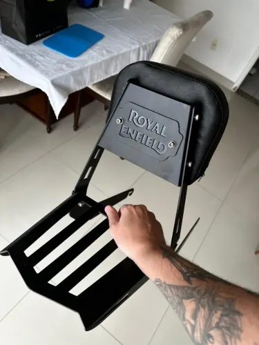 Sissy Bar Preto Super Meteor 650 - JM Escapes