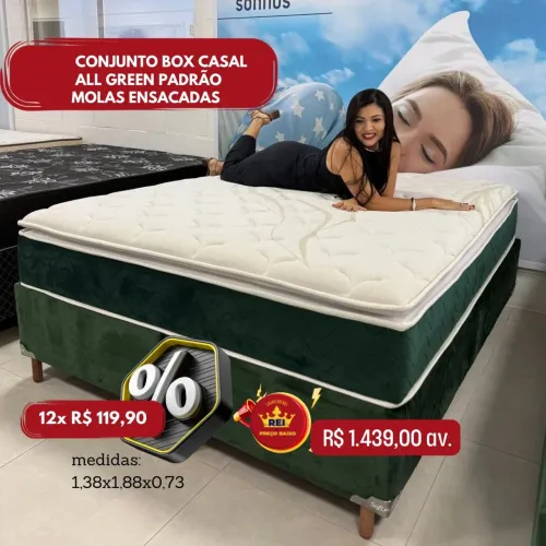 Cama Casal Molas Ensacadas R$1439 à Vista | Frete Grátis + 12x Sem Juros
