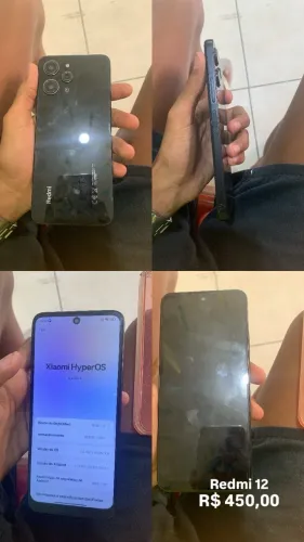 Redmi 12 todo zero com película e capa
