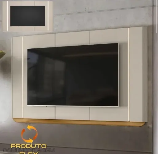 Painel Verona 75 Off White com Tauari