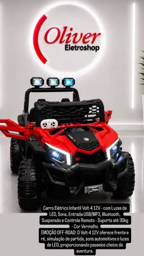 Carro elétrico infantil ( Novo )