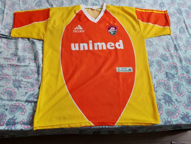 Fluminense - 2002 - Terceiro Uniforme - Laranja - Relíquia - colecionador