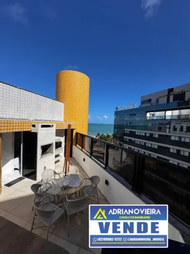 Cobertura Duplex - Beira Mar de Pajuçara - Com Piscina - Prox da Roda Gigante