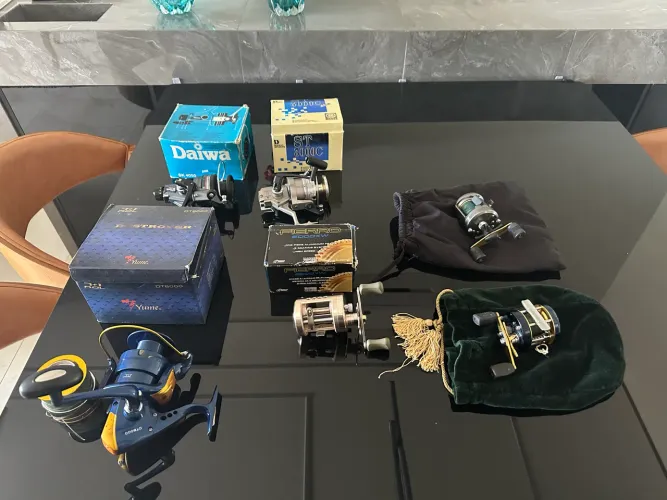 Kit carretilhas e molinetes de alta performance. Para colecionadores 