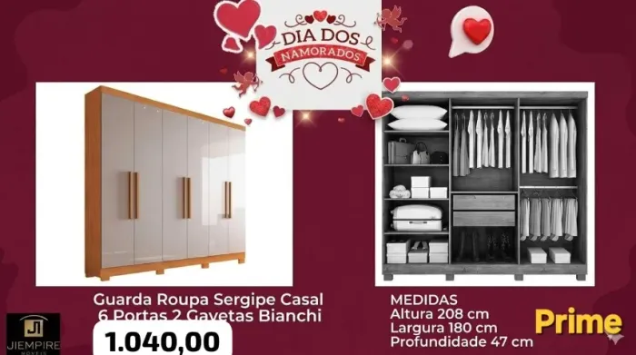 Guarda roupa casal