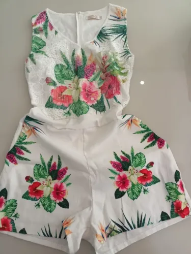 Macaquinho feminino estampado