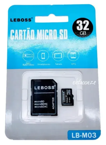 Cartão De Memória Micro Sd 32gb Leboss Lbm03 Promoção