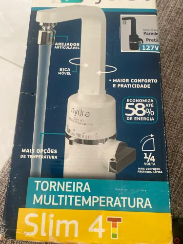 Torneira multitemperatura Hydra slim 4T preta