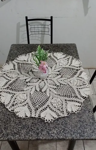 Toalha crochê Rendada