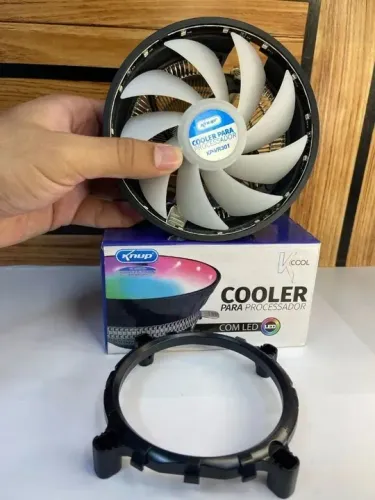 Cooler Para Processador Knup KP-VR301 Com LED RGB Silencioso