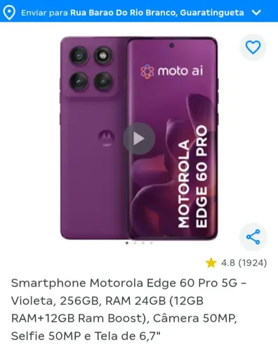 Moto Edge 60 pro 256 GB