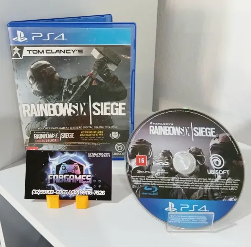 Jogo PS4 RainbowSix/ Siege. Aqui na LOJA FABGAMES