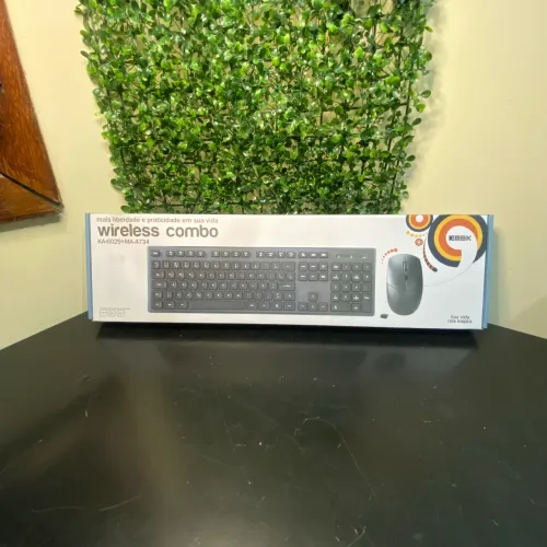 Kit Teclado + Mouse sem Fio KA-6029 + MA-A734 K-Mex