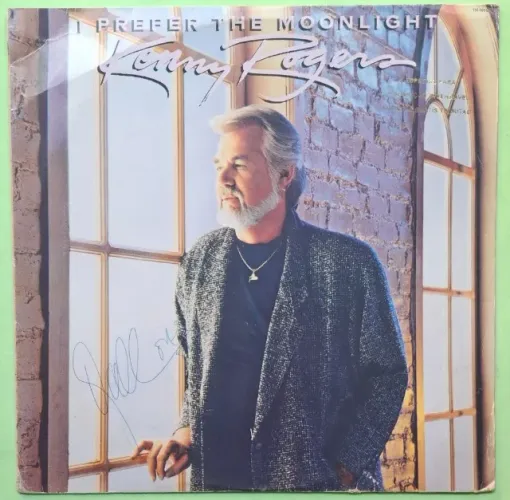 LP KENNY ROGERS I PREFER THE MOONLIGHT 1987 ENCARTE ACERVO GAL COSTA AUTÓGRAFO VINIL